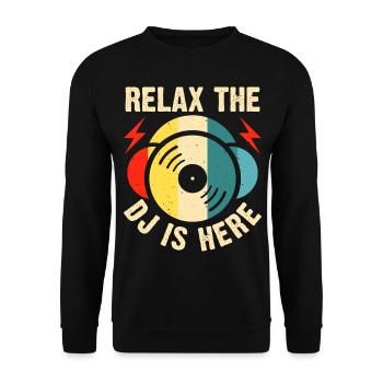 Dj Djing - Unisex Pullover - Schwarz - Vorne - Alina (178cm) & Michal (187cm)