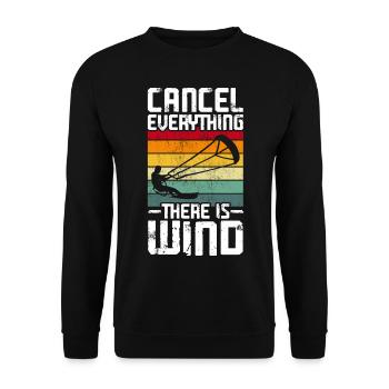 Kitesurf Kitesurfer Kiteboard - Unisex Pullover - Schwarz - Vorne - Alina (178cm) & Michal (187cm)
