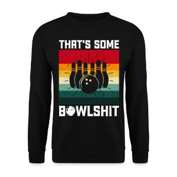 Bowling - Unisex Pullover - Schwarz - Vorne - Alina (178cm) & Michal (187cm)