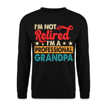 Opa Rentner - Unisex Pullover - Schwarz - Vorne - Alina (178cm) & Michal (187cm)