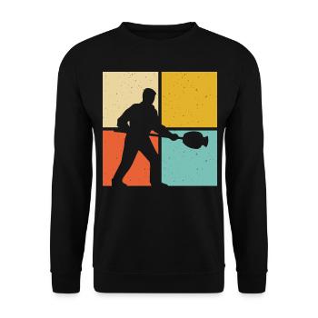 Souffleur - Sweat-shirt Unisexe - noir - Devant - Alina (178cm) & Michal (187cm)