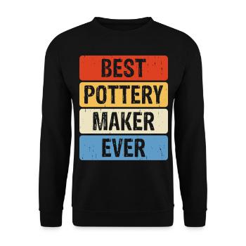 Pottery Pottery Pottery - Unisex Sweatshirt - black - Front - Alina (178cm) & Michal (187cm)