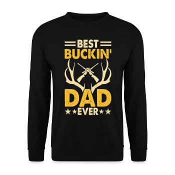 Hunt Hunter Daddy Fête des pères - Sweat-shirt Unisexe - noir - Devant - Alina (178cm) & Michal (187cm)