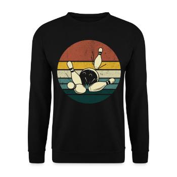 Bowling - Unisex Pullover - Schwarz - Vorne - Alina (178cm) & Michal (187cm)