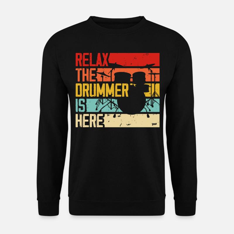 Schlagzeug Schlagzeuger Drummer - Unisex Pullover - Schwarz