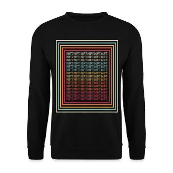 NFT - Unisex Pullover - Schwarz - Vorne - Alina (178cm) & Michal (187cm)