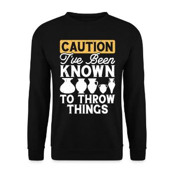 Pottery Pottery Pottery - Unisex Sweatshirt - black - Front - Alina (178cm) & Michal (187cm)
