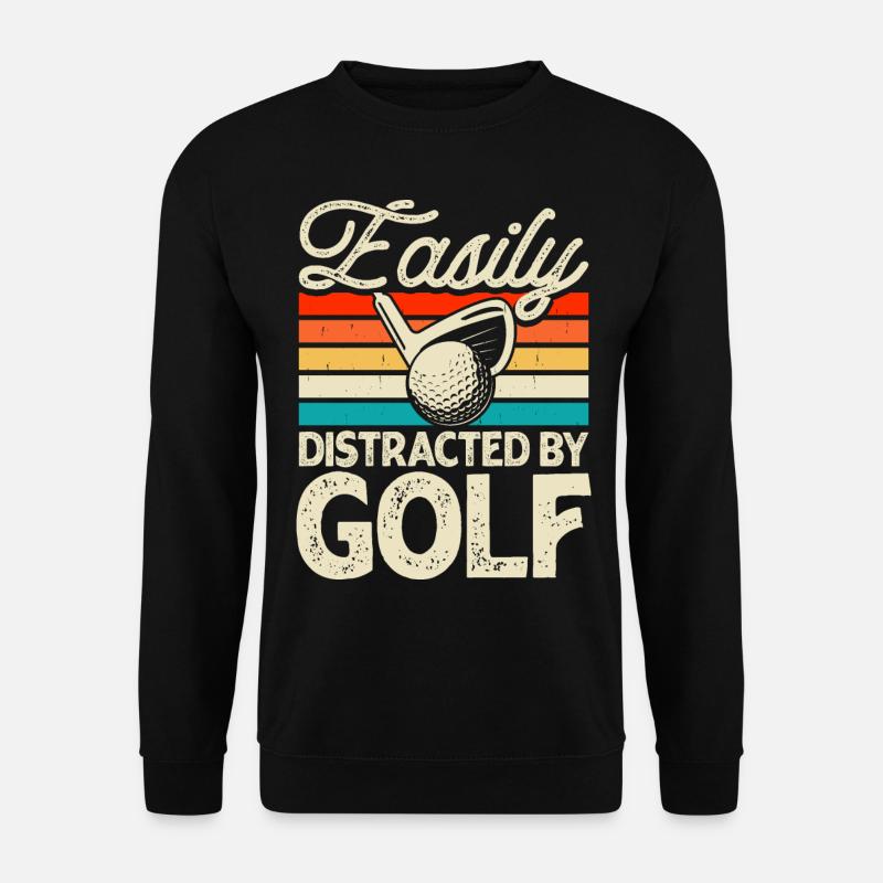 Golf Golfer - Unisex Pullover - Schwarz