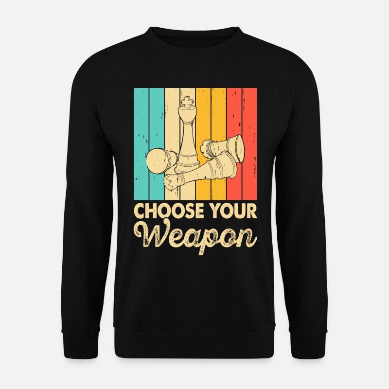 Échecs - Sweat-shirt Unisexe - noir