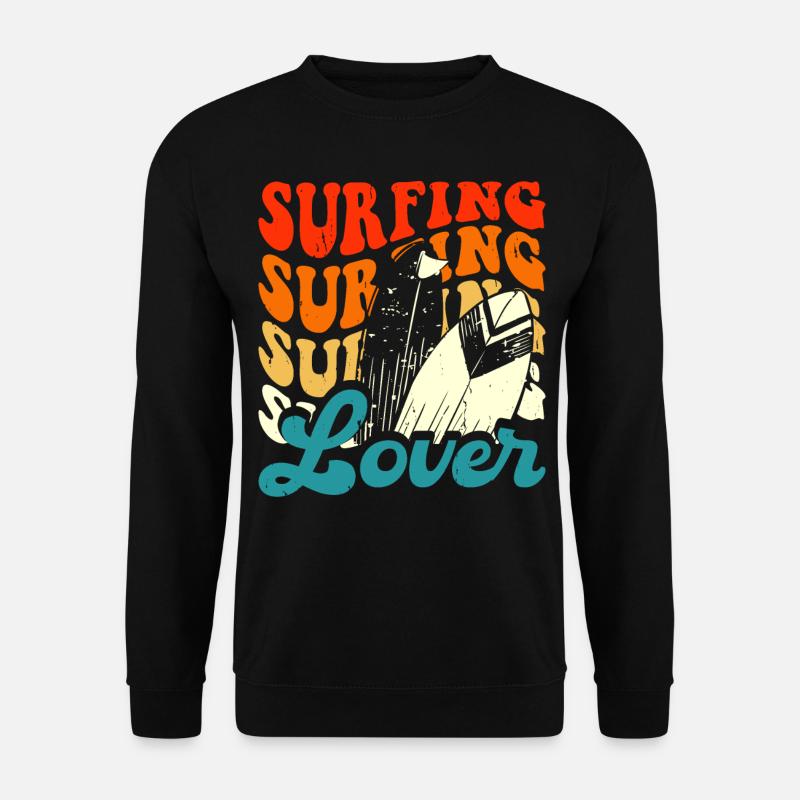 Surfing Surfer - Unisex Sweatshirt - black