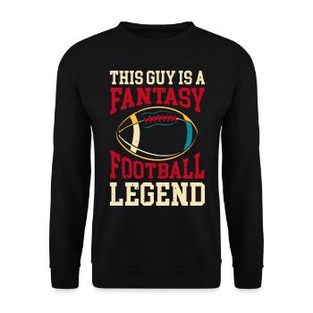 Fantasy Football - Unisex Sweatshirt - black - Front - Alina (178cm) & Michal (187cm)