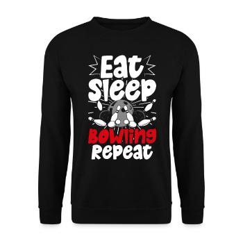 Bowling - Sweat-shirt Unisexe - noir - Devant - Alina (178cm) & Michal (187cm)