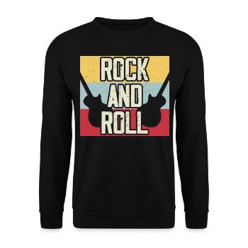 Rock And Roll - Unisex Pullover - Schwarz - Vorne - Alina (178cm) & Michal (187cm)