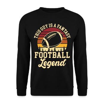 Fantasy Football - Unisex Sweatshirt - black - Front - Alina (178cm) & Michal (187cm)