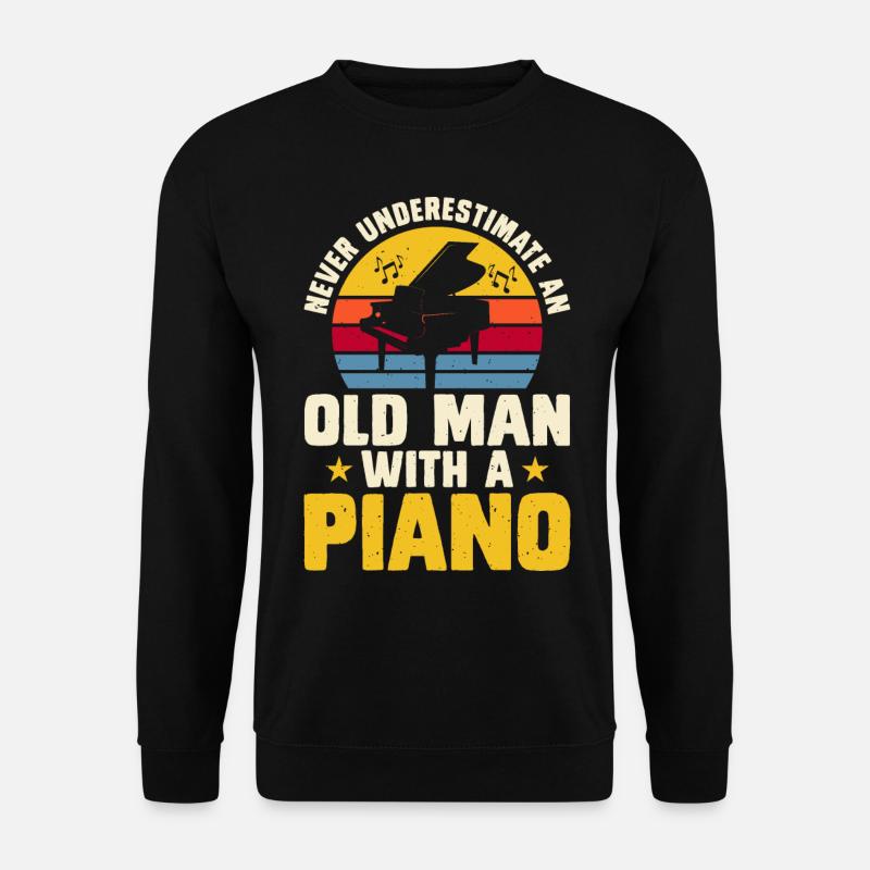 Pianist Piano - Unisex Pullover - Schwarz