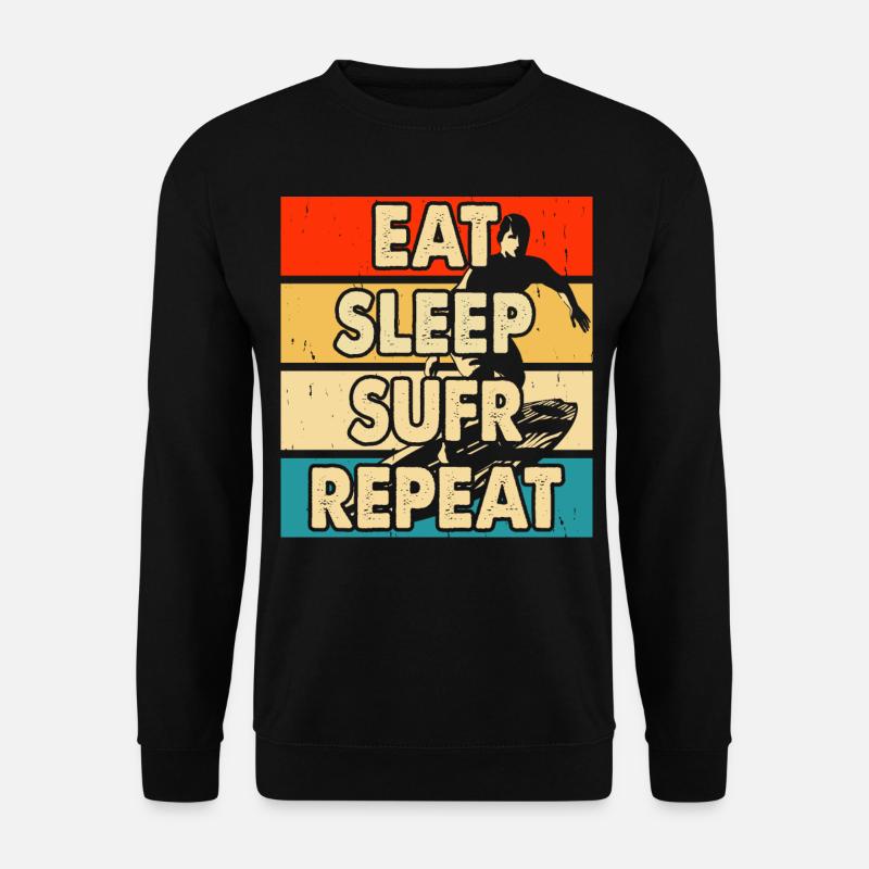 Surfen Surfer - Unisex Pullover - Schwarz