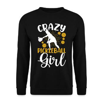 Pickleball - Sweat-shirt Unisexe - noir - Devant - Alina (178cm) & Michal (187cm)