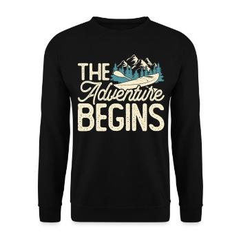 Kayak Kayaker Kayaker - Unisex Sweatshirt - black - Front - Alina (178cm) & Michal (187cm)