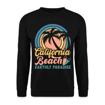 Surfen Surfer - Unisex Pullover - Schwarz - Vorne - Alina (178cm) & Michal (187cm)