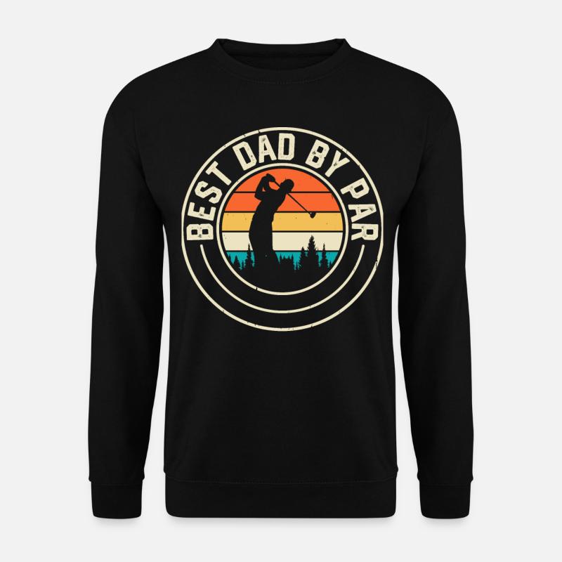 Golf Golfer Papa Vater - Unisex Pullover - Schwarz
