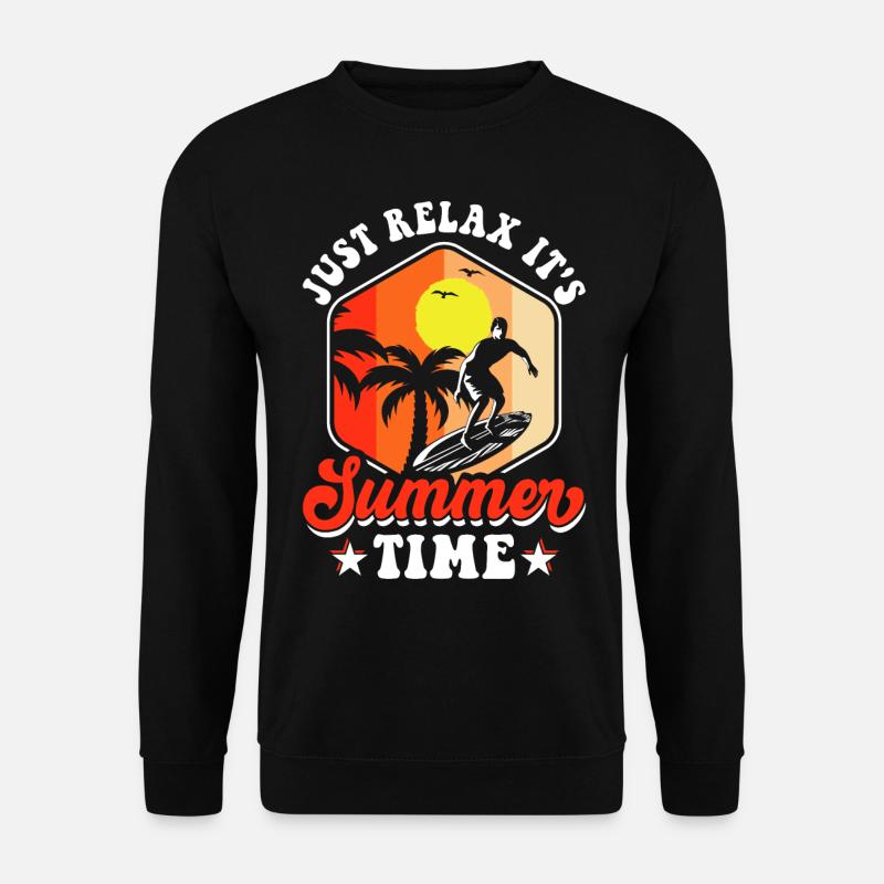 Surfing Surfer - Unisex Sweatshirt - black