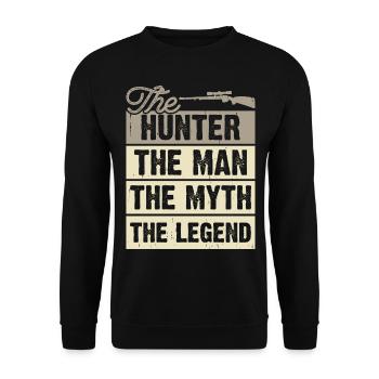 Jagen Jäger - Unisex Pullover - Schwarz - Vorne - Alina (178cm) & Michal (187cm)