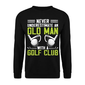 Golf Golfeur - Sweat-shirt Unisexe - noir - Devant - Alina (178cm) & Michal (187cm)
