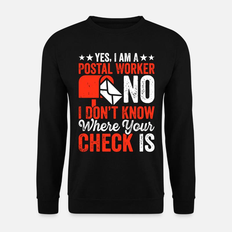 Briefträger Postbote - Unisex Pullover - Schwarz