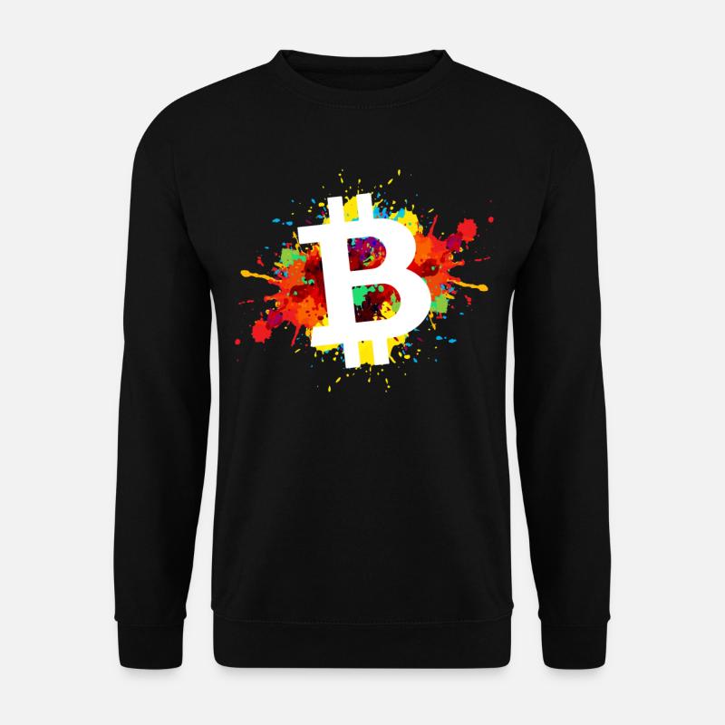 Bitcoin Krypto Kryptowährung - Unisex Pullover - Schwarz