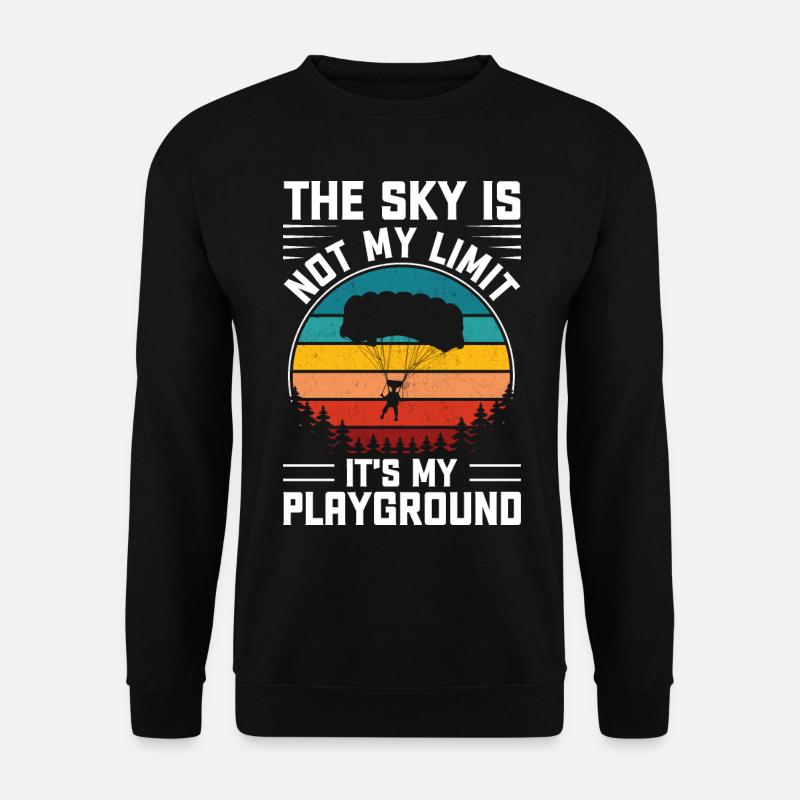 Fallschirmspringen - Unisex Pullover - Schwarz