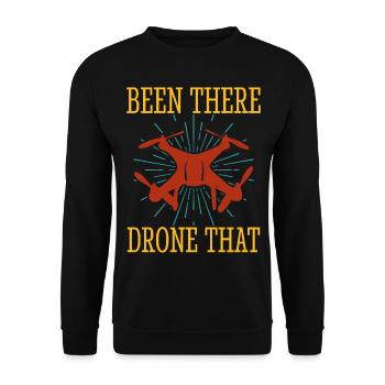 Drone - Sweat-shirt Unisexe - noir - Devant - Alina (178cm) & Michal (187cm)