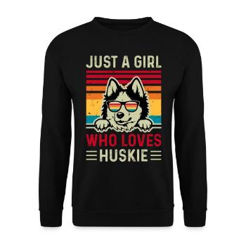 Rauque - Sweat-shirt Unisexe - noir - Devant - Alina (178cm) & Michal (187cm)
