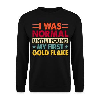 gold panning gold panner gold prospector gold prospector - Unisex Sweatshirt - black - Front - Alina (178cm) & Michal (187cm)