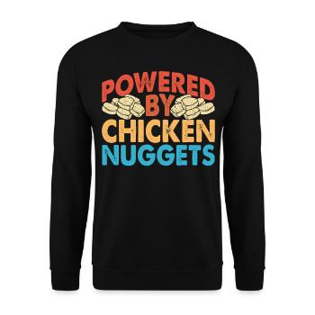 Pépites de poulet - Sweat-shirt Unisexe - noir - Devant - Alina (178cm) & Michal (187cm)