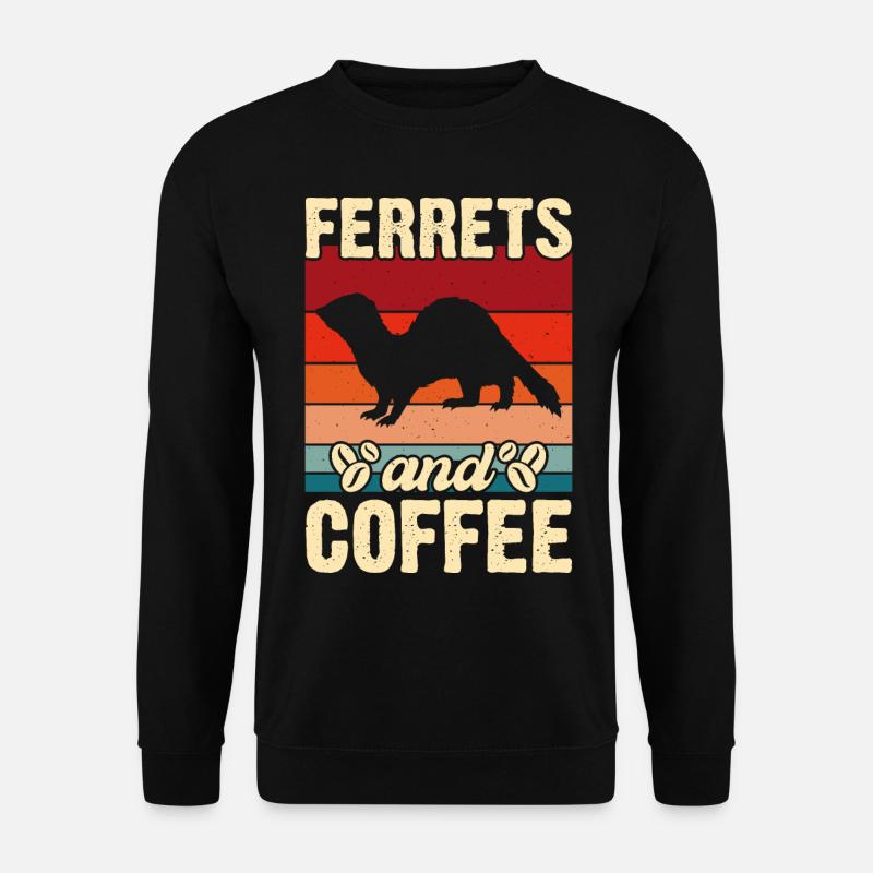 Frettchen - Unisex Pullover - Schwarz