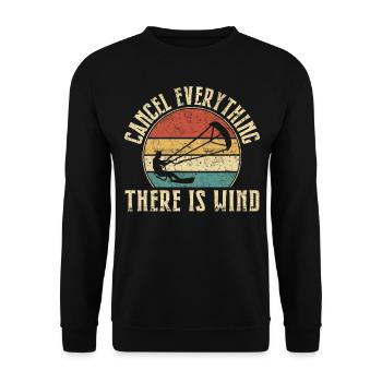 Kitesurf Kitesurfer Kiteboard Kitesurfing - Sweat-shirt Unisexe - noir - Devant - Alina (178cm) & Michal (187cm)