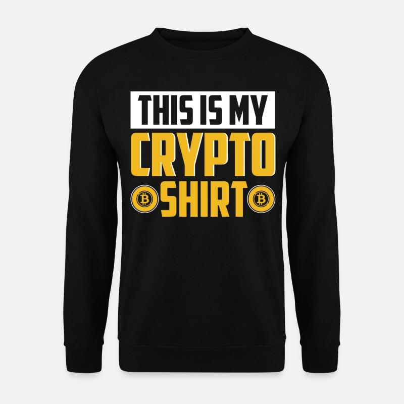 Crypto Cryptocurrency - Unisex Sweatshirt - black