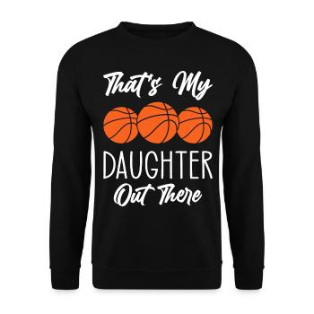 Basketball Mom - Unisex Sweatshirt - black - Front - Alina (178cm) & Michal (187cm)