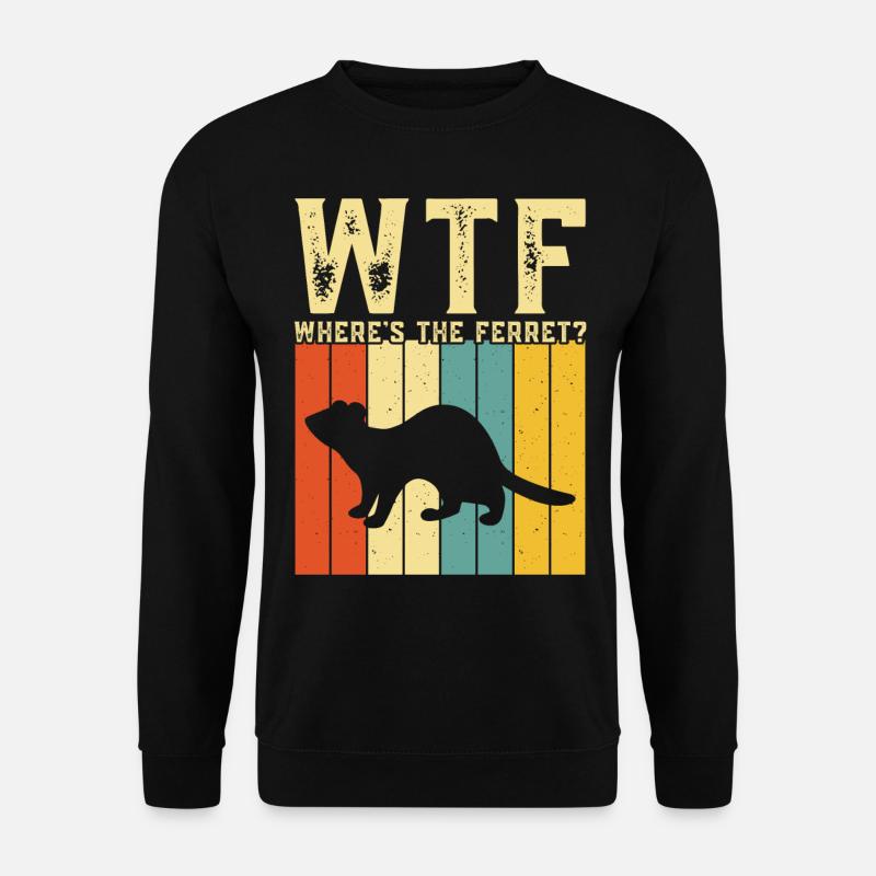 Frettchen - Unisex Pullover - Schwarz