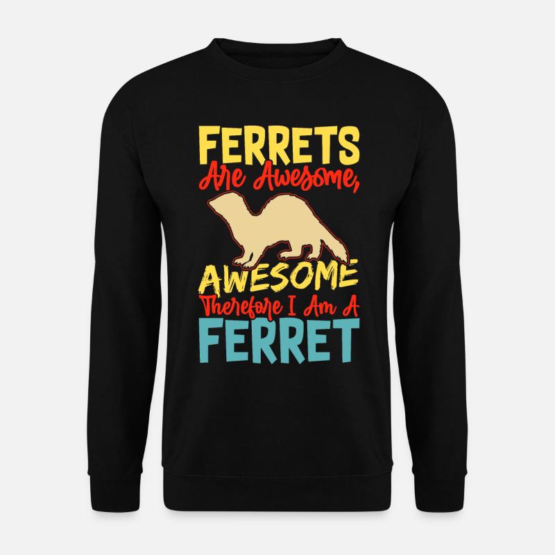 Frettchen - Unisex Pullover - Schwarz