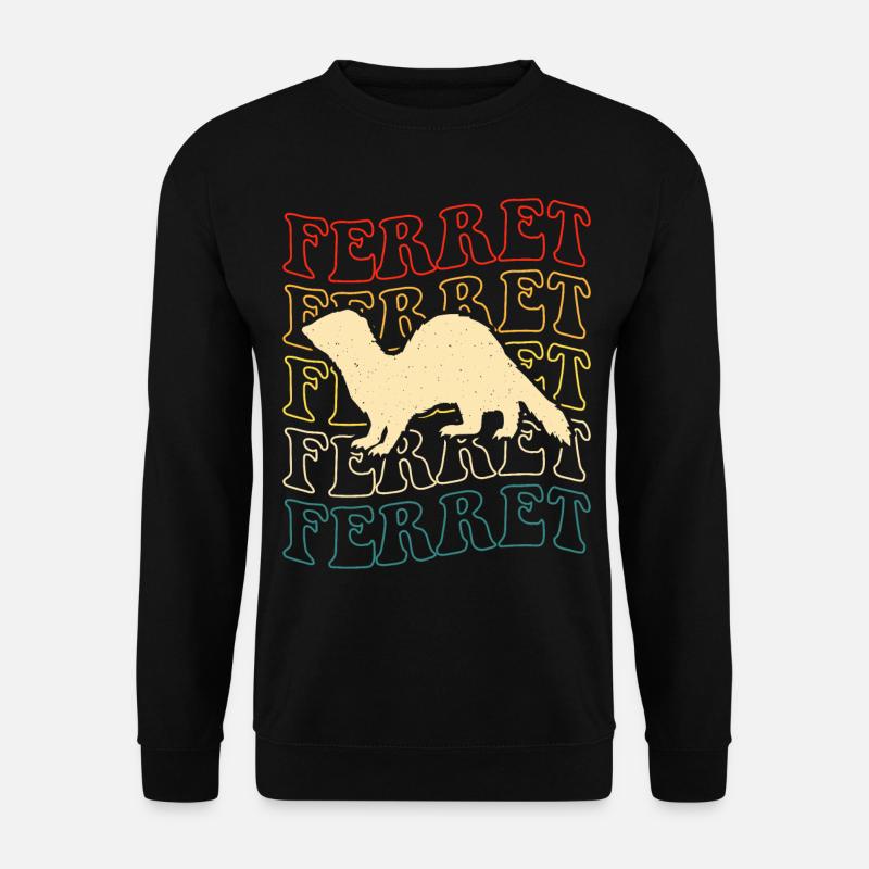 Frettchen - Unisex Pullover - Schwarz