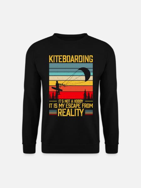 Kitesurf Kitesurfer Kiteboard Kitesurfen - Unisex Pullover - Schwarz