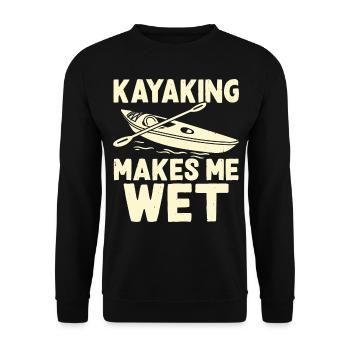 Kayak Kayaker Kayaker - Unisex Sweatshirt - black - Front - Alina (178cm) & Michal (187cm)
