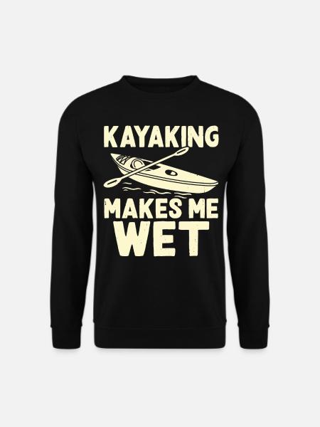 Kajak Kajakfahrer Kajaker - Unisex Pullover - Schwarz
