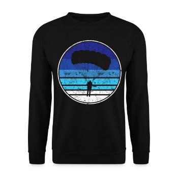 Skydiving - Unisex Pullover - Schwarz - Vorne - Alina (178cm) & Michal (187cm)