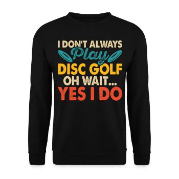 Discgolf Disc Golf - Unisex Sweatshirt - black - Front - Alina (178cm) & Michal (187cm)