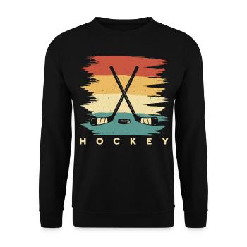 Hockey - Unisex Pullover - Schwarz - Vorne - Alina (178cm) & Michal (187cm)