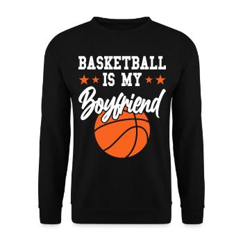 Basketball Basketballer - Unisex Pullover - Schwarz - Vorne - Alina (178cm) & Michal (187cm)