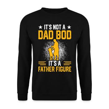 Papa Vater Vatertag - Unisex Pullover - Schwarz - Vorne - Alina (178cm) & Michal (187cm)
