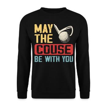 Golf Golfeur - Sweat-shirt Unisexe - noir - Devant - Alina (178cm) & Michal (187cm)